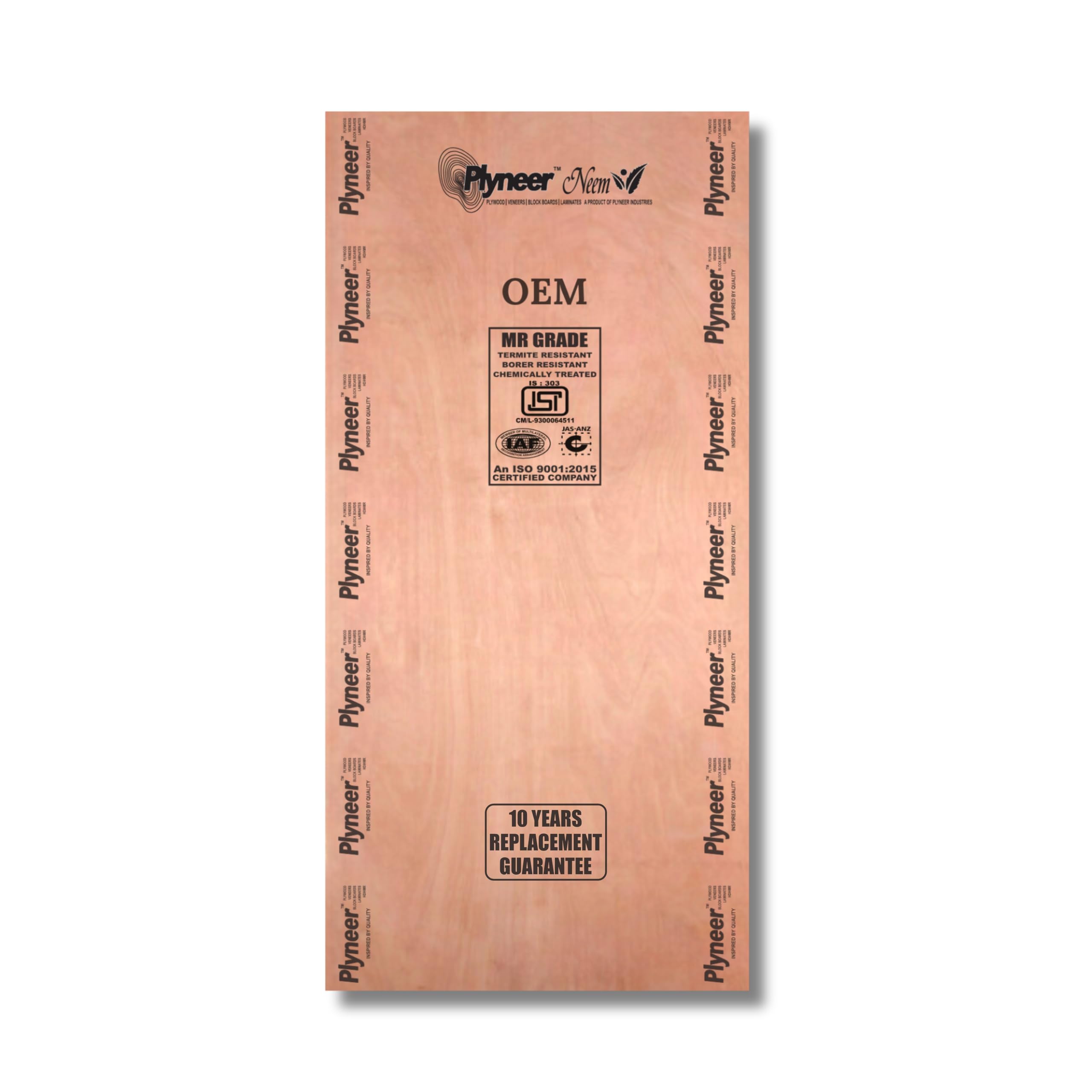 Plyneer Neem OEM MR Plywood Gurjan Wood for Bathrooms, Kitchens